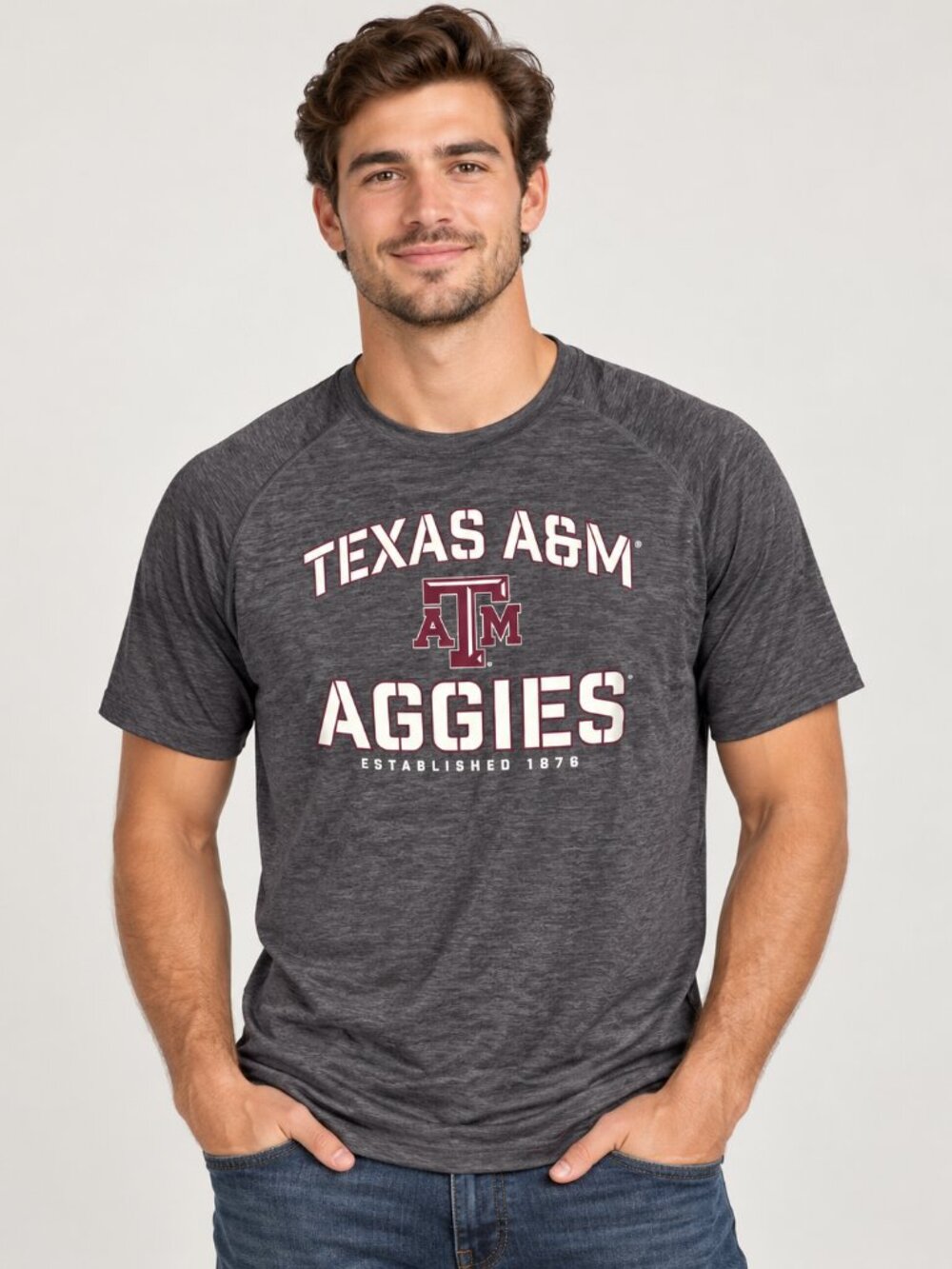 Fanatics Texas A&M Aggies Men's XXL Gray Short Sleeve Performance Shirt NWT